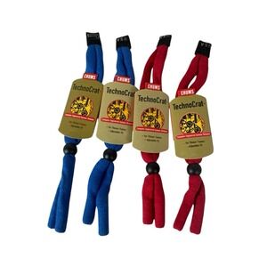 Chums 0779 Unisex Technocrat  Eyewear Retainer Cord 4 Pack Red‎ Blue NWT